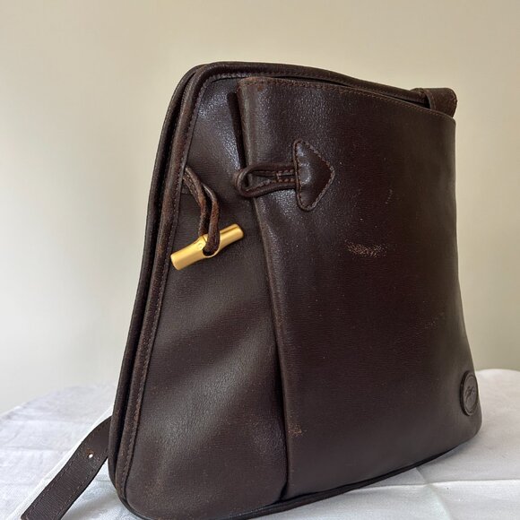 Vintage Longchamp Dark Brown Purse - Picture 4 of 14